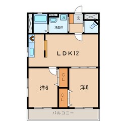 岡崎駅 バス17分  中島下車：停歩10分 2階の物件間取画像